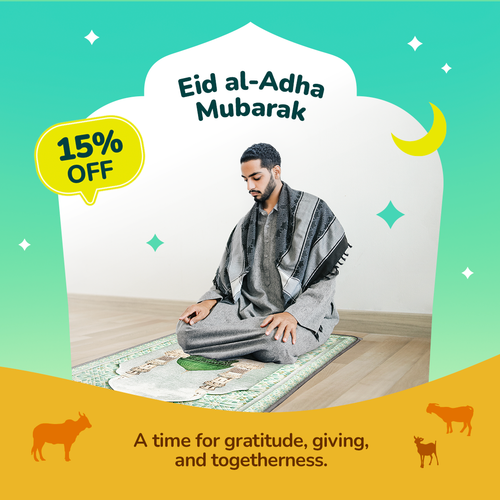 Adult Padded Prayer Mat with Al-Masjid an-Nabawi Design by Urban Rugs UK | Ramadan & Eid Gift
