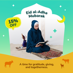 Adult Padded Prayer Mat with Reddish Flory Design by Urban Rugs UK | Ramadan & Eid Gift