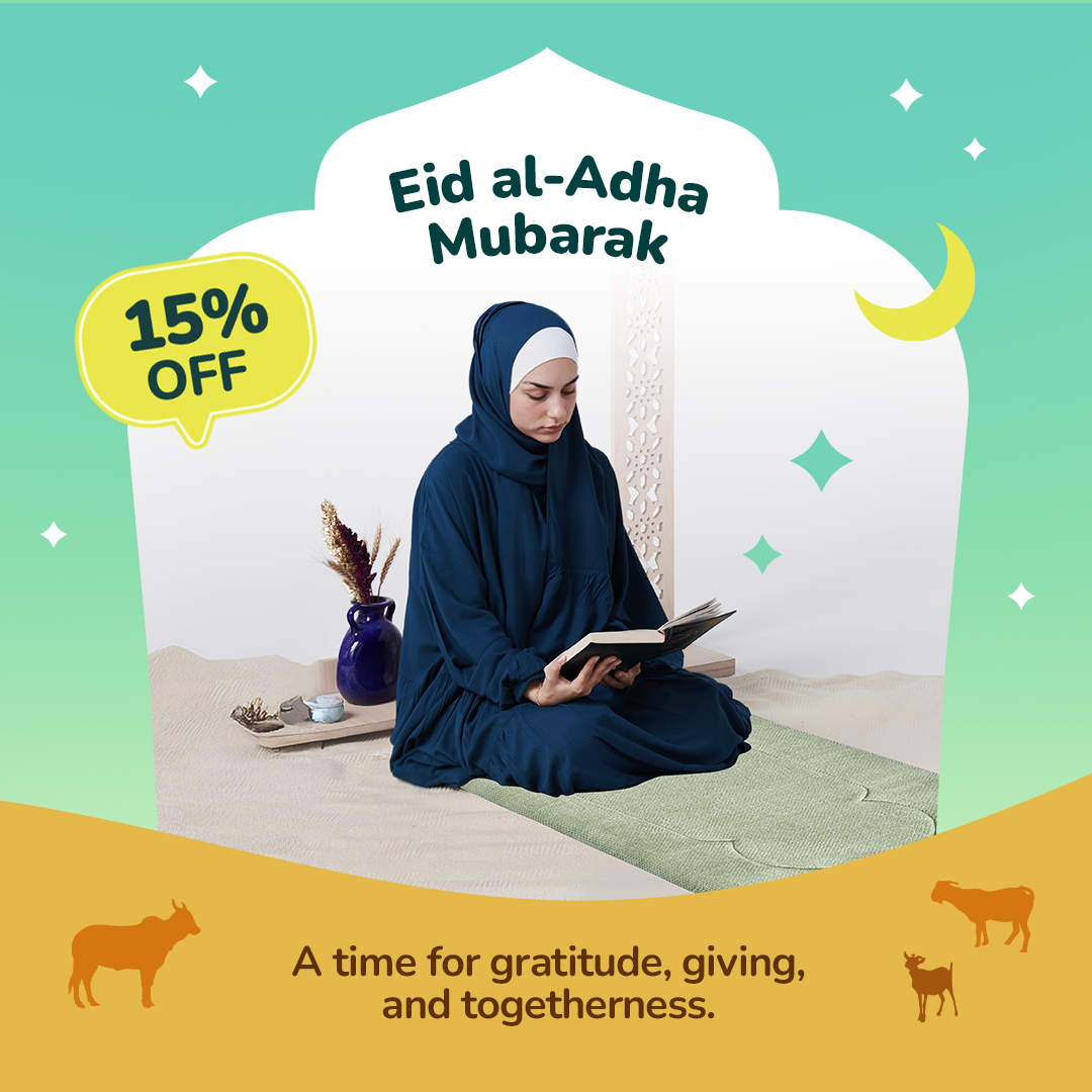 Adult Padded Prayer Mat with Luxury Sage Arch Design by Urban Rugs UK | Ramadan & Eid Gift