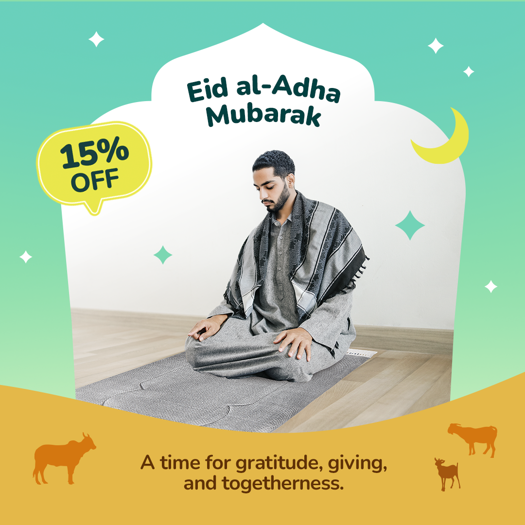 Adult Padded Prayer Mat with Luxury Coal Arch Design by Urban Rugs UK | Ramadan & Eid Gift