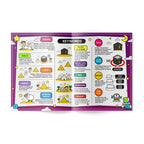Open activity book keyword pages explaining Hajj and Umrah words such as tawaf and sa'i