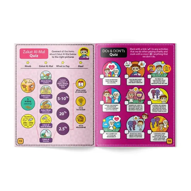 kids Zakat educational activity book