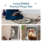 thick padded botanical prayer rug