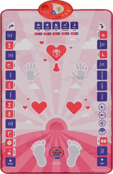 Pink kids interactive prayer mat