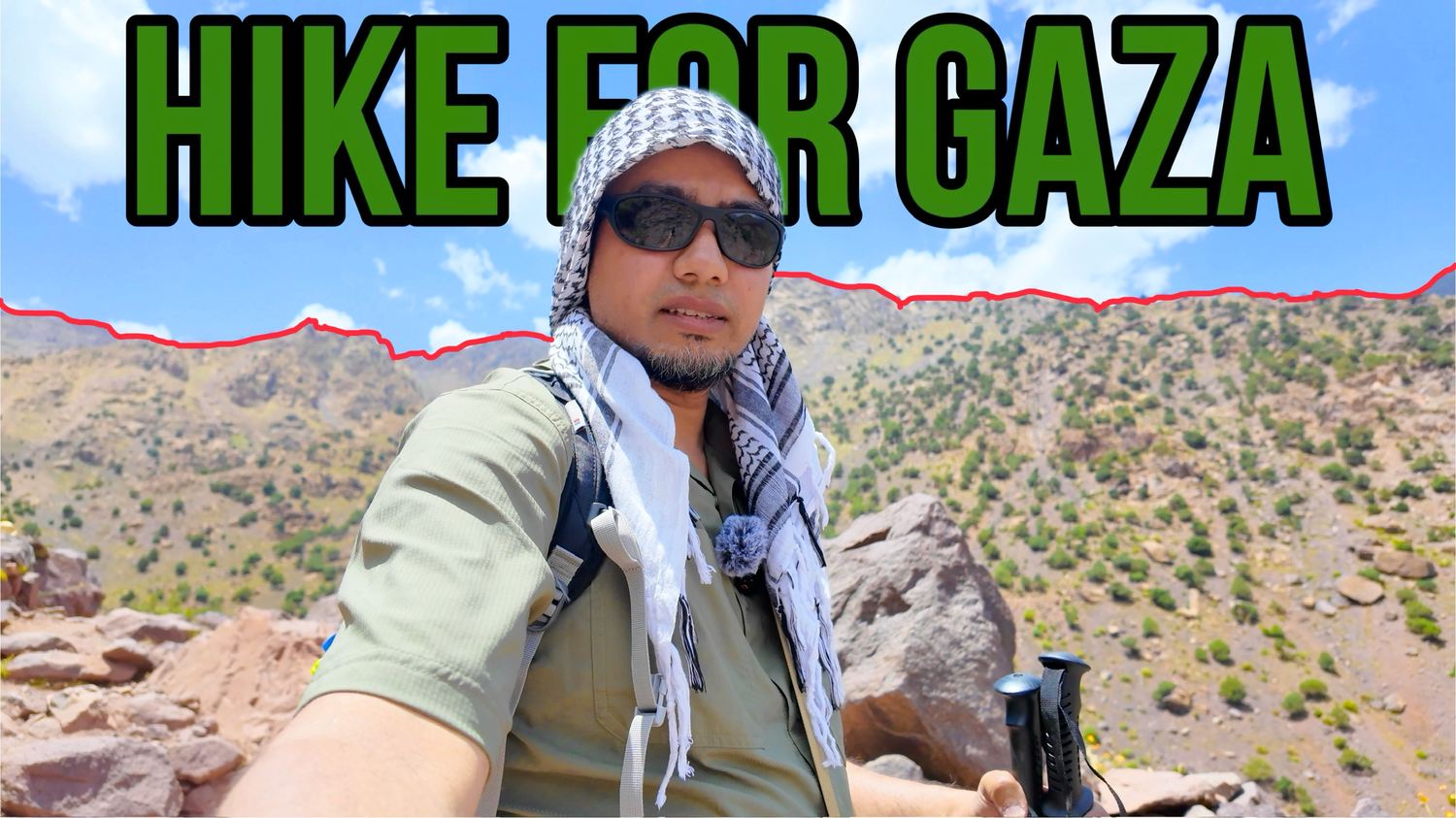 Still from the Hike for Gaza documentary
