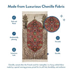 red floral prayer mat