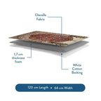 red floral prayer mat