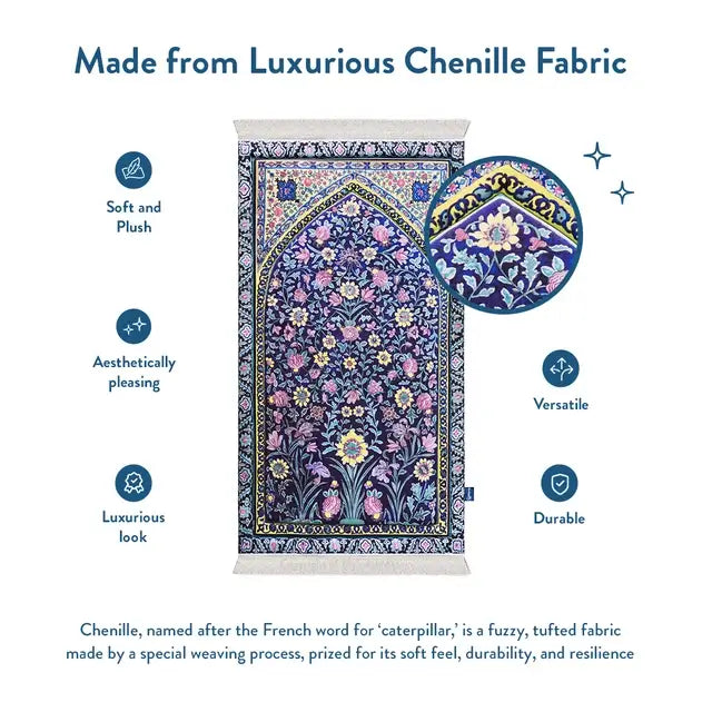 premium floral cushioned prayer mat