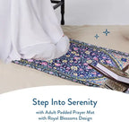 thick padded floral prayer rug UK