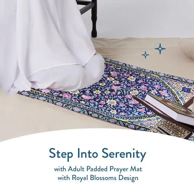 thick padded floral prayer rug UK