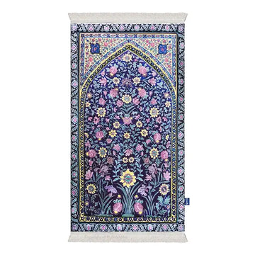Adult Premium Padded Prayer Mat with Royal Blossoms Design | Urban Rugs UK