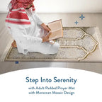 soft cushioned Moroccan prayer mat