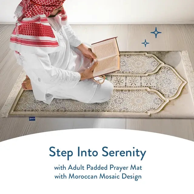 soft cushioned Moroccan prayer mat