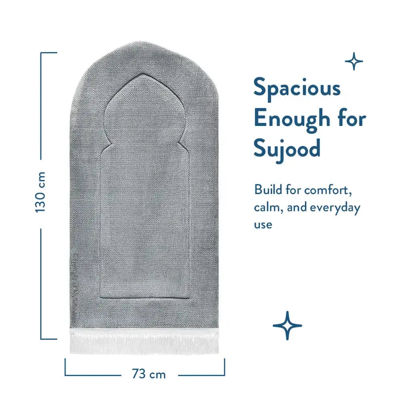 soft woven arch prayer rug   