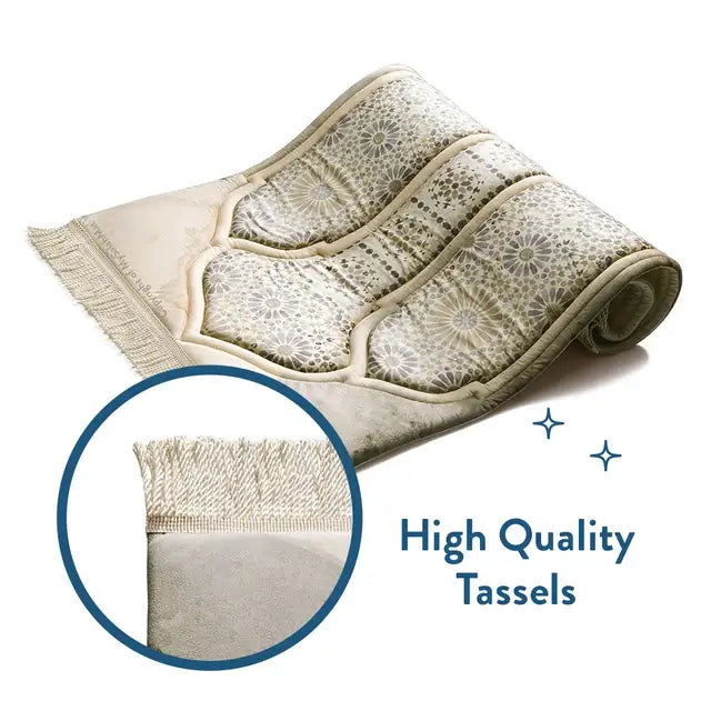 thick padded Moroccan prayer rug