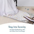 padded yellow vine sajadah