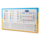 Back of the My ABC Piano box with its feature list and small-print instructions in many languages