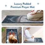 Adult Padded Prayer Mat with Crystal Dome Design by Urban Rugs UK | A beautiful Ramadan & Eid Gift for Loved Ones