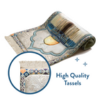 Adult Premium Padded Prayer Mat with Dome of the Rock Design | Urban Rugs UK | Ramadan & Eid Gift