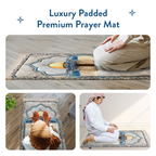 Adult Premium Padded Prayer Mat with Dome of the Rock Design | Urban Rugs UK | Ramadan & Eid Gift