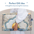 Adult Premium Padded Prayer Mat with Dome of the Rock Design | Urban Rugs UK | Ramadan & Eid Gift