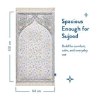 floral vine padded prayer rug