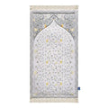 yellow floral vine prayer mat