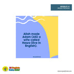 Prophets Educational Series, Learn about Islam, Educational PDF, Colourful download, Islam Homeschool