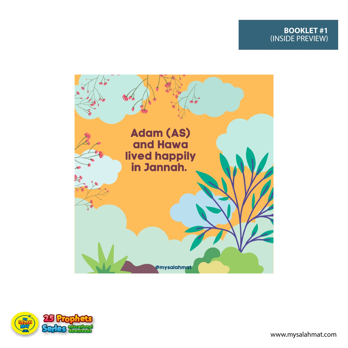 Prophets Educational Series, Learn about Islam, Educational PDF, Colourful download, Islam Homeschool