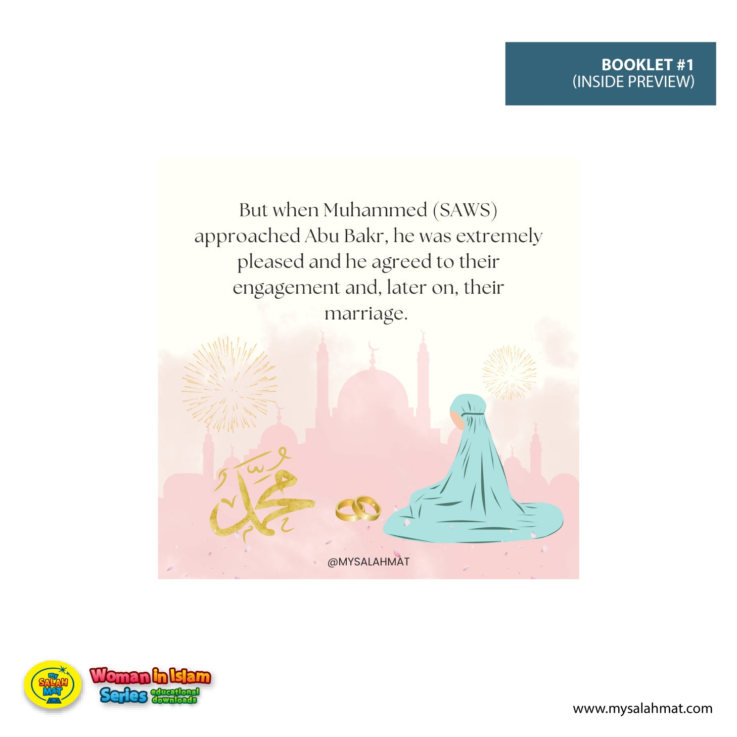 Women In Islam Educational Series, Learn about Islam, Educational PDF, Colourful download, Islam Homeschool
