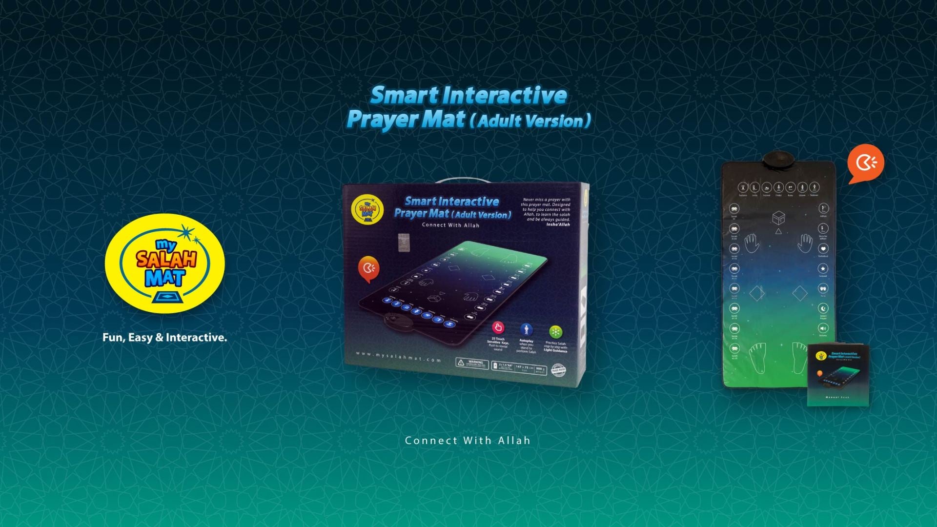 Smart Interactive Adult Prayer Mat | Adult & Revert Version | My Salah Mat